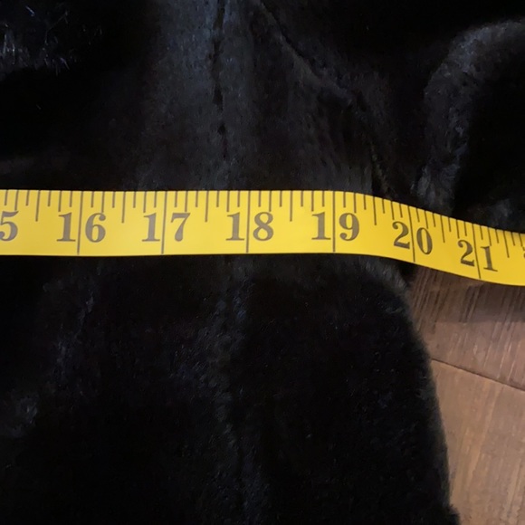 Vintage Union Made Black Fur Coat, size 14 - Picture 12 of 14